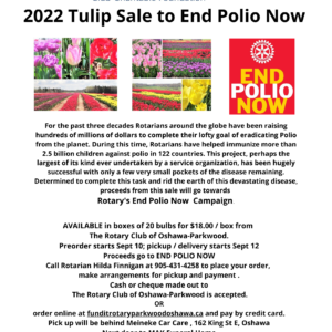 2022 Tulip Sale to End Polio Now